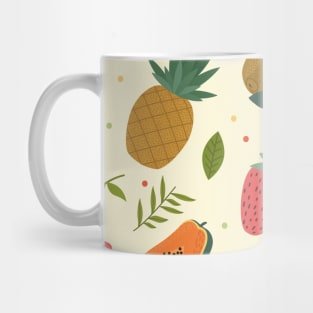 Illustrated Cute Fruits Mug